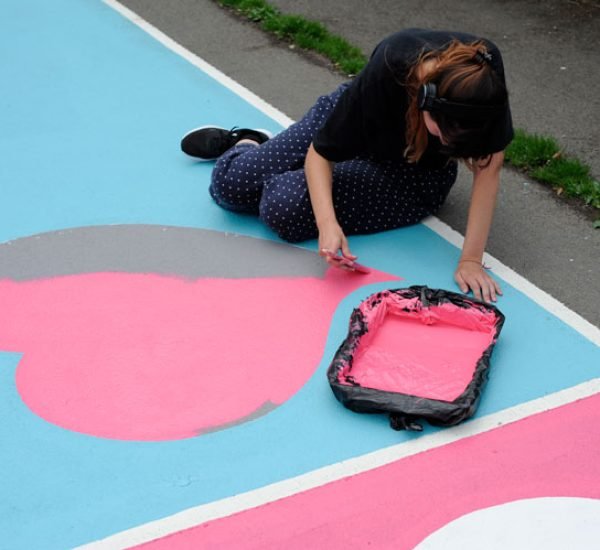 Painting the Islington court
